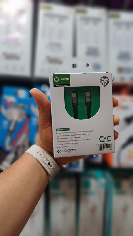 کابل تایپ سی به تایپ سی سوپر فست لیون پاور CA08