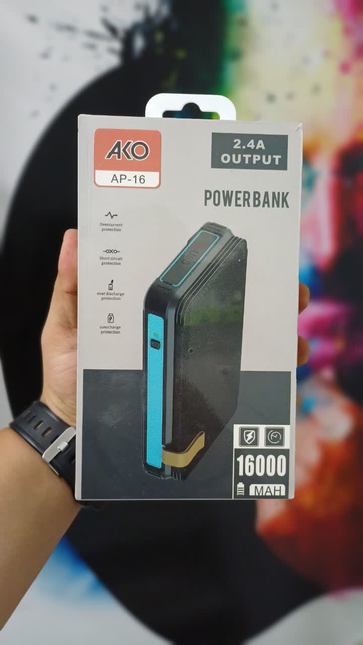 پاوربانک  22.5 وات آکو مدل AP-16 ظرفیت 16000 میلی آمپر